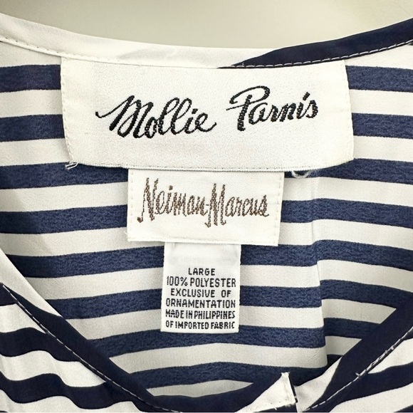 Mollie Parnis Neiman Marcus Vintage Striped Jumpsuit - Picture 7 of 14